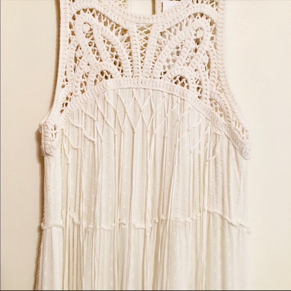 ZARA FLARE DRESS IN IVORY - Picture 6 of 8